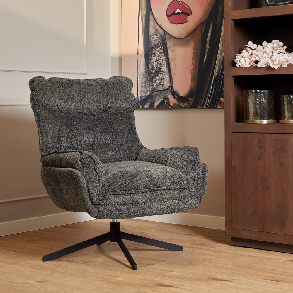 Fauteuil Vera - Donker grijs