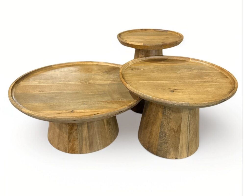Salontafel set van 3 mango naturel