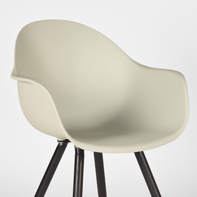 LABEL51 Eetkamerstoel Luca - Breeze - Kunststof - Black Frame