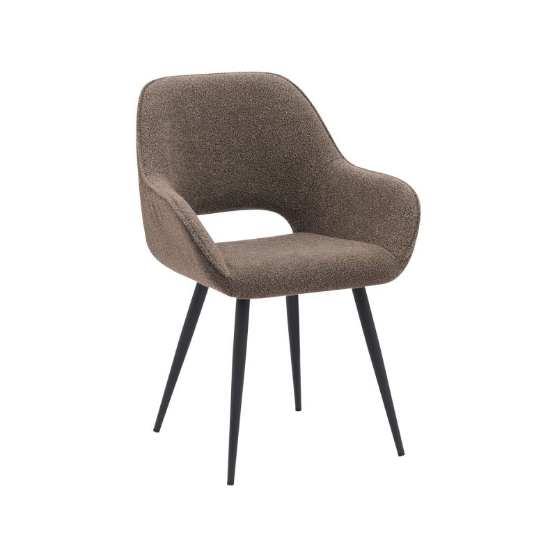 Eetkamerstoel Fer label51 - boucle bruin