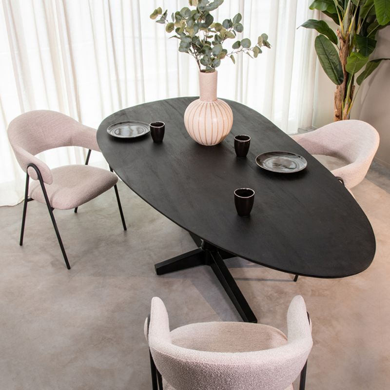 Eettafel Rosie - Zwart - LABEL51