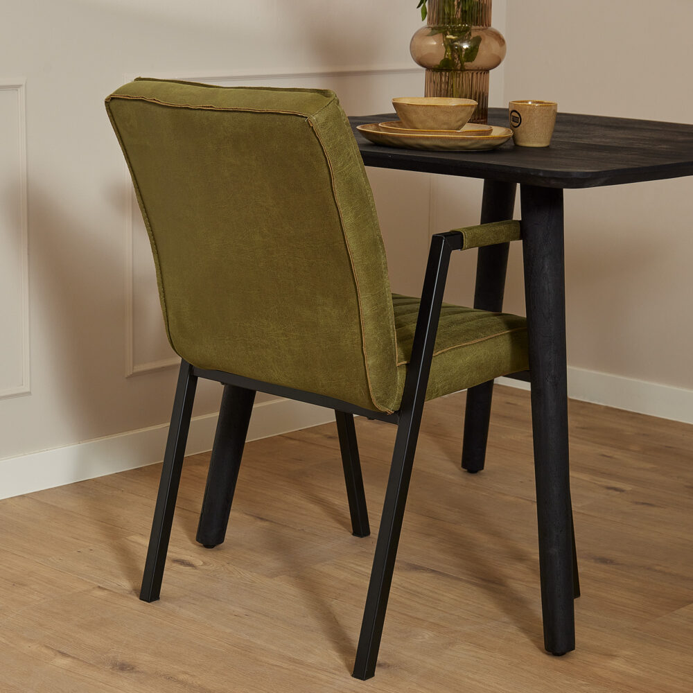 Eetkamerstoel Tivoli met arm - Set van 2 - Eco-Leer Bull - Starfurn - Afbeelding 9
