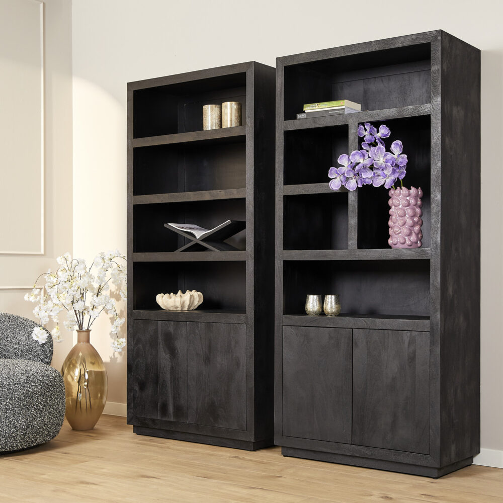 Boekenkast Brussel - 90 cm - Starfurn - Zwart - Afbeelding 3