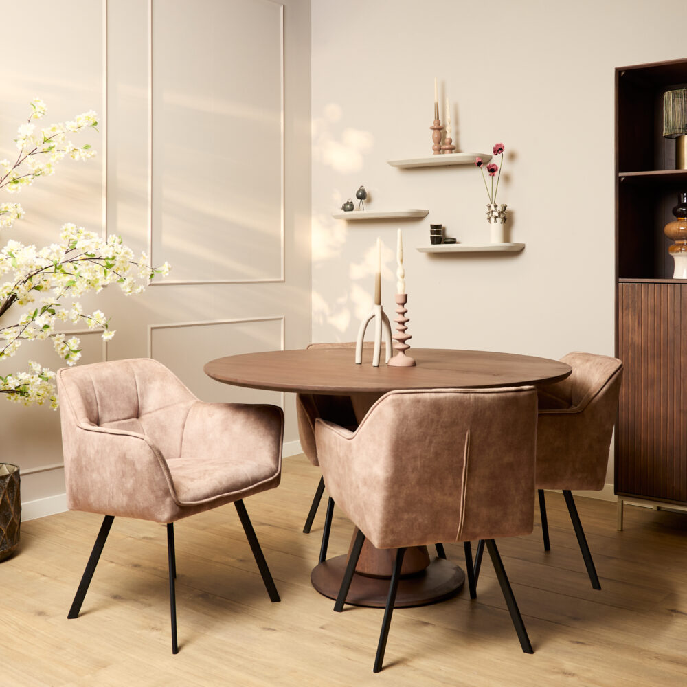Eetkamerstoel Emma - Set van 2 - Velvet - Starfurn - Afbeelding 3